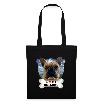 love bulldog - Tote Bag - black - Front
