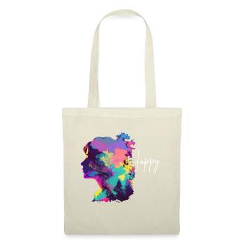 Happy Colorful Woman Design - Tote Bag - nature - Front