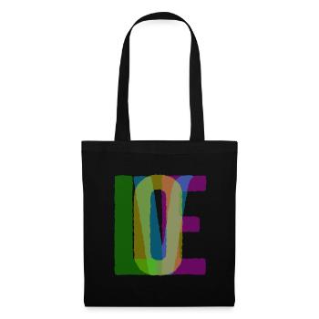 Love - Stoffbeutel - Schwarz - Vorne