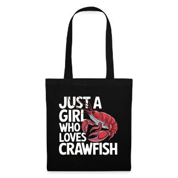 Homards, crabes, crevettes, fruits de mer - Sac en tissu - noir - Devant
