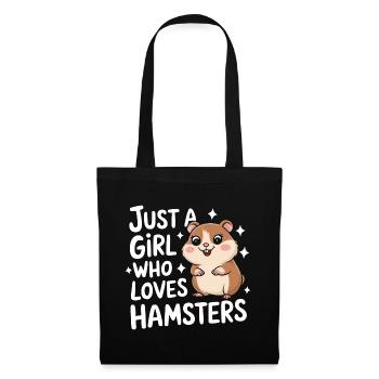 Hamster - Stoffbeutel - Schwarz - Vorne