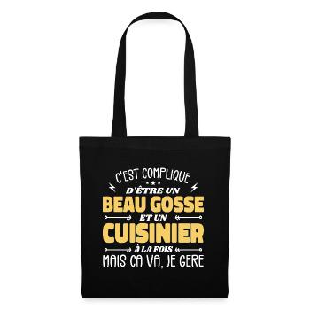 Handsome Man Cook - Tote Bag - black - Front