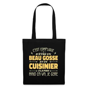 Handsome Man Cook - Tote Bag - black - Front