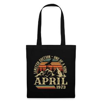 Bestes Geburtstagsgeschenk April 1973 - Stoffbeutel - Schwarz - Vorne