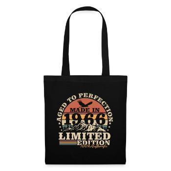 Vintage, 1966, Vintage Retro, Cadeau d’anniversaire - Sac en tissu - noir - Devant