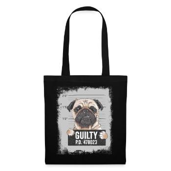 Pug dog funny gift funny animals - Tote Bag - black - Front