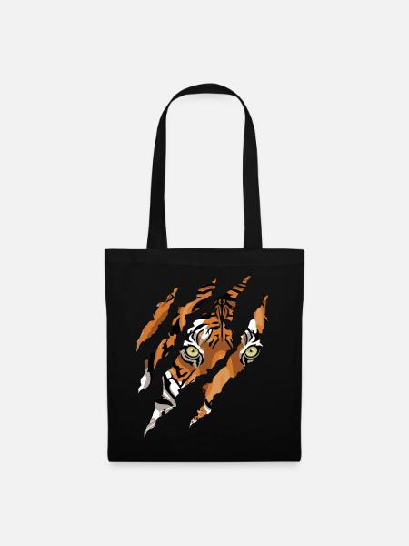 Tiger Krallen - Stoffbeutel - Schwarz