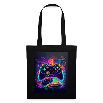 C’est l’heure du jeu : pas de temps pour les perdants - Sac en tissu - noir - Devant