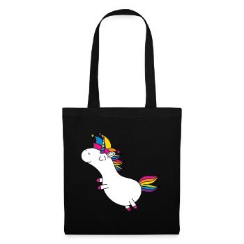 Licorne Carnival Fool Cap Rainbow Party LGBT - Sac en tissu - noir - Devant