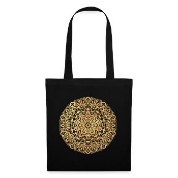 Mandala Mexiko gold - Stoffbeutel - Schwarz - Vorne