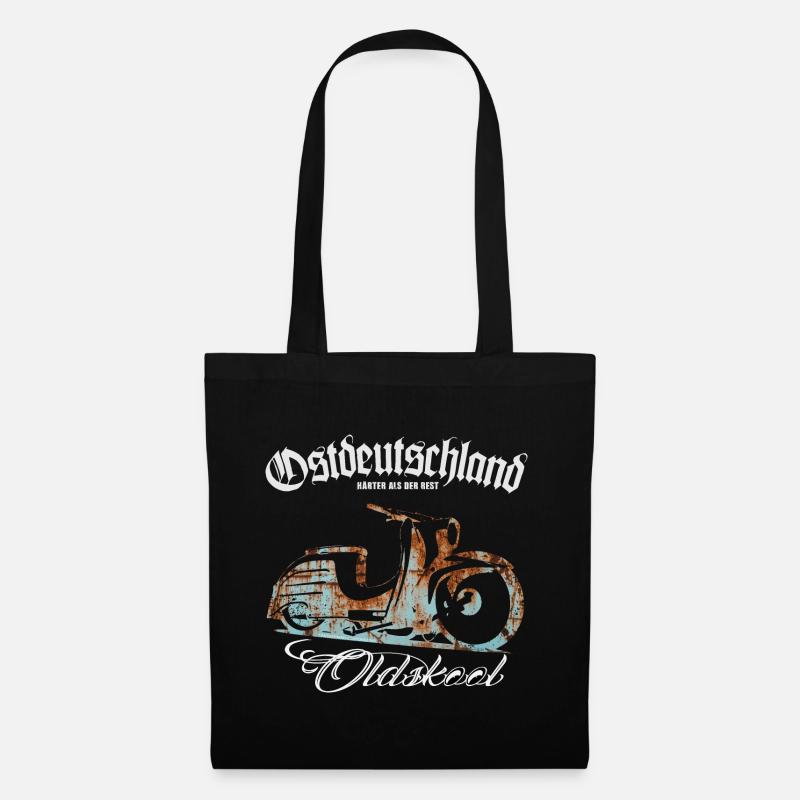 Simson Schwalbe - Ostdeutschland Oldskool - Stoffbeutel - Schwarz