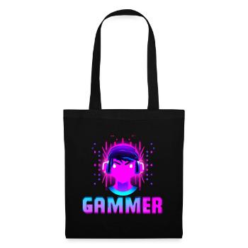 Neon Gammer Boy - Tote Bag - black - Front