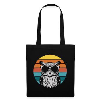 Night Owl Owl Owl Bird - Tote Bag - black - Front