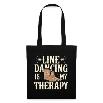 Danse en ligne Danseurs - Sac en tissu - noir - Devant