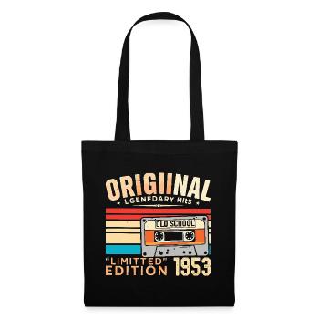Original 1953, legendär seit 1953 Jahrgang 1953 - Stoffbeutel - Schwarz - Vorne