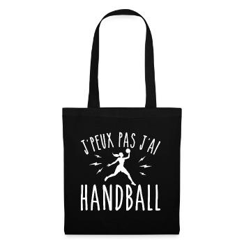 je peux pas j ai handball humour sport - Sac en tissu - noir - Devant
