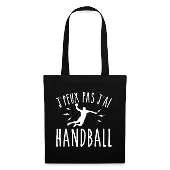 je peux pas j ai handball humour sport - Sac en tissu - noir - Devant