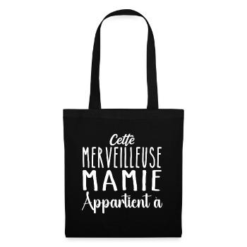This wonderful granny belongs to personalized - Tote Bag - black - Front