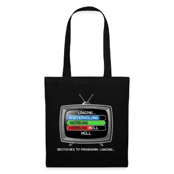 German TV Program: Loading... - Tote Bag - black - Front