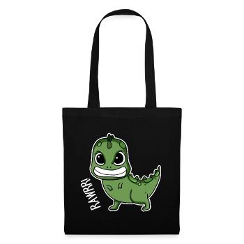 Bébé dinosaure cadeau - Sac en tissu - noir - Devant