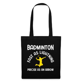 Badminton - Stoffbeutel - Schwarz - Vorne