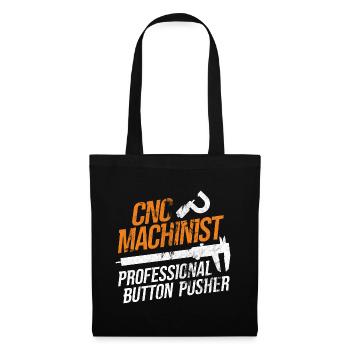 Maschinen-Bediener Maschinenführer Machinist - Stoffbeutel - Schwarz - Vorne