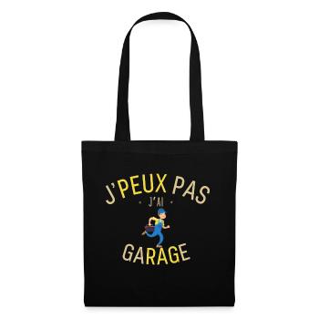 J'peux pas j'ai Garage - Sac en tissu - noir - Devant