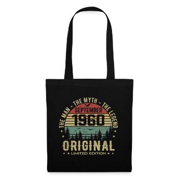 Original Birthday 1960 - September 1960 Gift - Tote Bag - black - Front