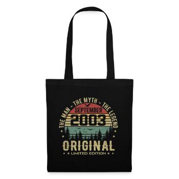 Original Birthday 2003 - September 2003 Gift - Tote Bag - black - Front