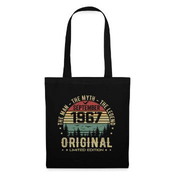 Original Birthday 1967 - September 1967 Gift - Tote Bag - black - Front