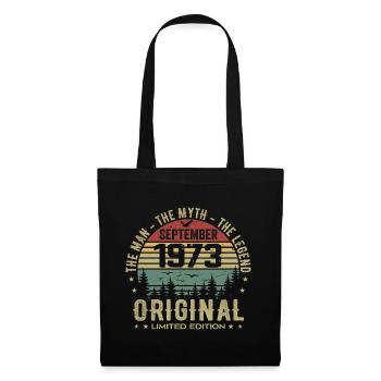Original Birthday 1973 - September 1973 Gift - Tote Bag - black - Front