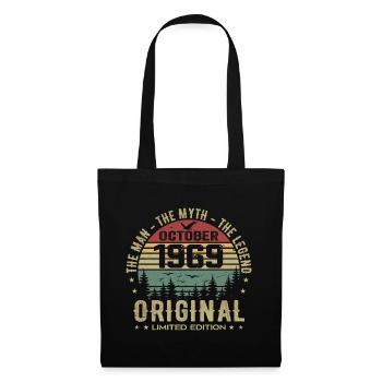 Homme Cadeau D'anniversaire 1969 Octobre 1969 - Sac en tissu - noir - Devant