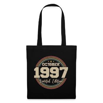 Born in October 1997 Retro Birthday October 1997 - Tote Bag - black - Front