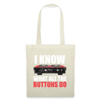 I know what all the buttons do - Sac en tissu - nature - Devant