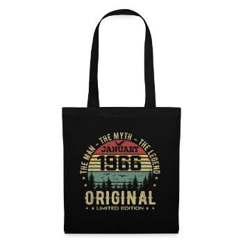 59 Year Old Birthday Gift, Born In January 1966 - Tote Bag - black - Front