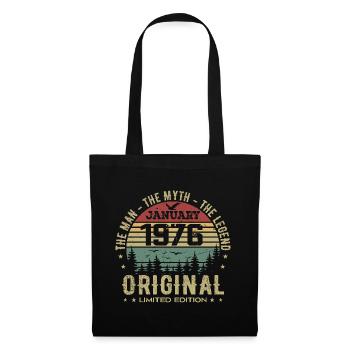 49 Year Old Birthday Gift, Born In January 1976 - Tote Bag - black - Front