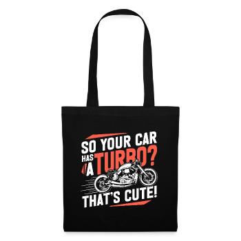 Bobber Motorcycle Racing Motorcyclist Saying - Tote Bag - black - Front