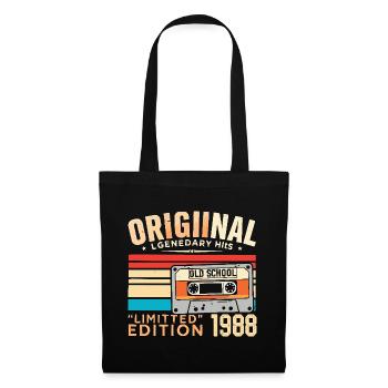 Original 1988, Legendär seit 1988 Jahrgang 1988 - Stoffbeutel - Schwarz - Vorne