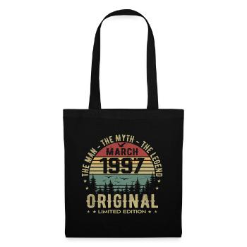 Gift for the 28th Anniversary Original March 1997 - Tote Bag - black - Front