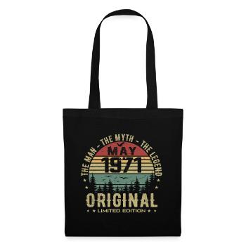 May 1971 54th Anniversary Gift May 1971 May 1971 - Tote Bag - black - Front