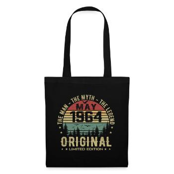 May 1964 61st Anniversary Gift May 1964 May 1964 - Tote Bag - black - Front