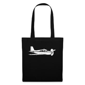 Hélice avion n / b - Sac en tissu - noir - Devant