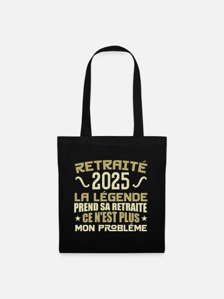 Humor Gift im Ruhestand 2025, im Ruhestand im Jahr 2025 - Stoffbeutel - Schwarz
