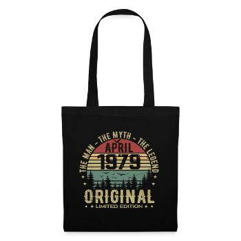 April 1979. 46th Anniversary Gift April 1979 - Tote Bag - black - Front