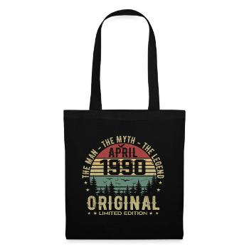 April 1990. 35th Anniversary Gift April 1990 - Tote Bag - black - Front