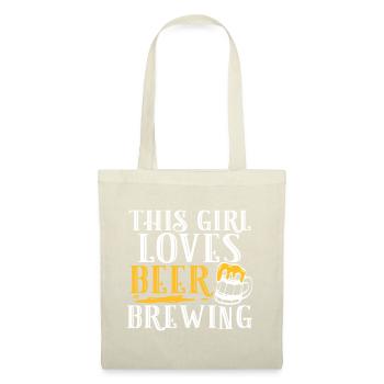 Cette fille aimait brasser de la bière - Sac en tissu - nature - Devant