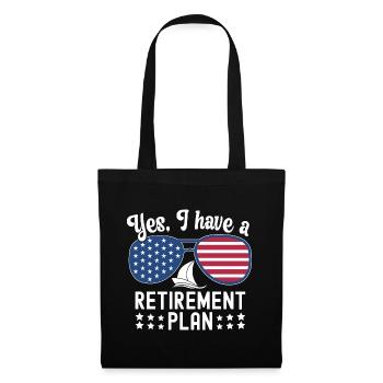 Sailing Retirement Plan Retired Sailor Sailboat - Tote Bag - black - Front