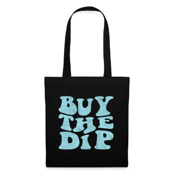 Achetez la trempette! Rétro bleu clair - Sac en tissu - noir - Devant