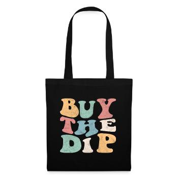 Achetez la trempette! rétro coloré - Sac en tissu - noir - Devant