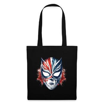 Lucha Libre Mexikanische Wrestling Maske Luchador - Stoffbeutel - Schwarz - Vorne